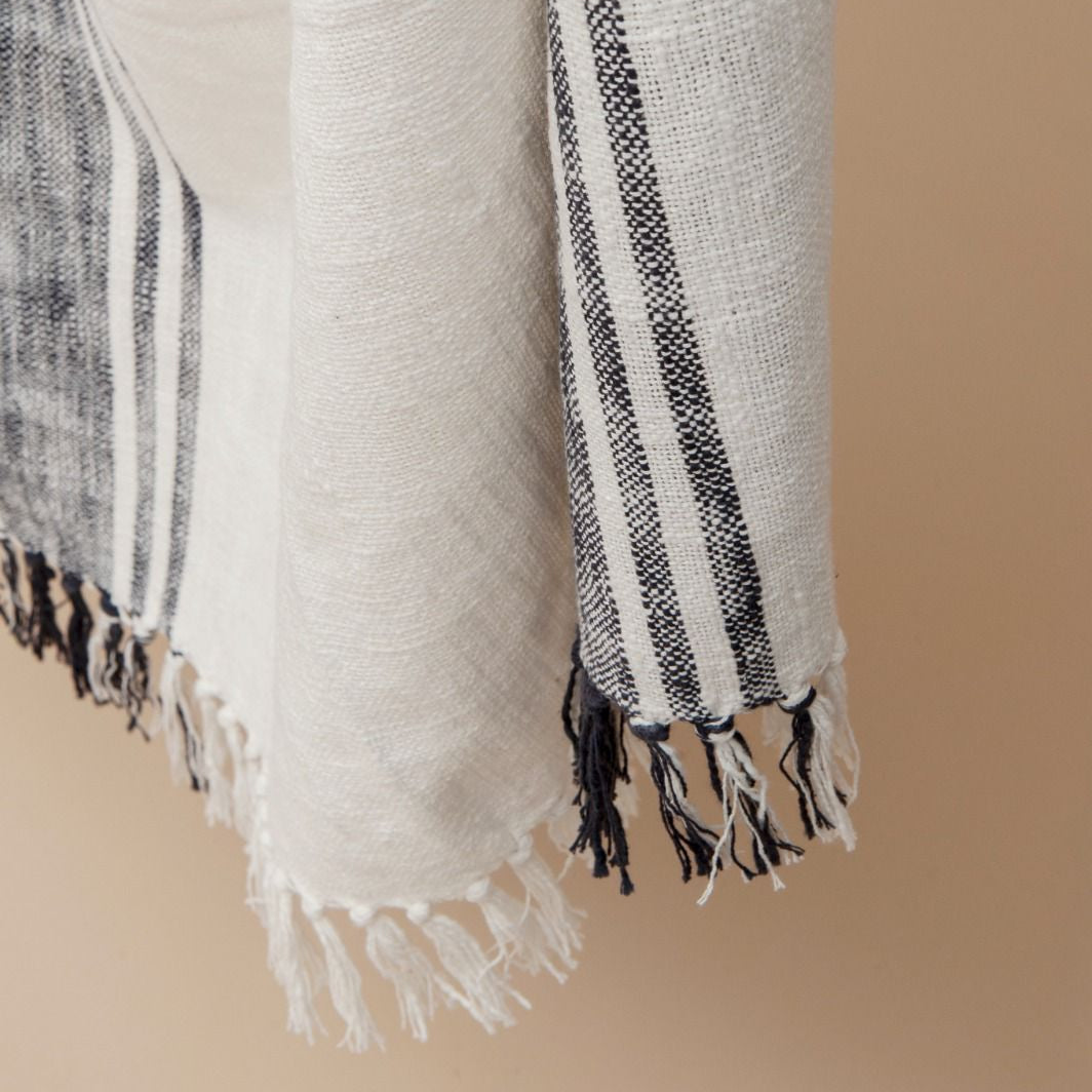 Nautical Stripe Coastal Inspired Throw