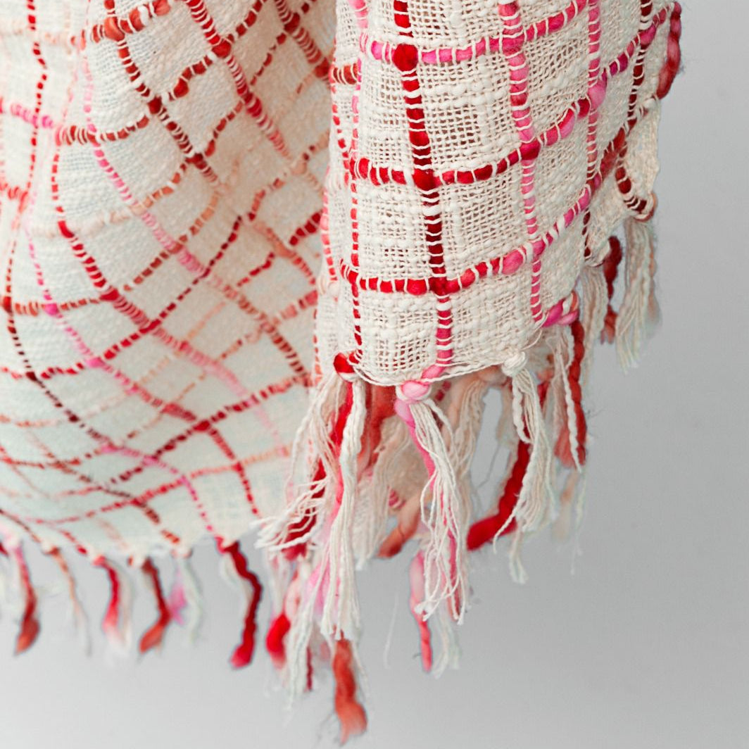 Waffle Weave Check Lightweight & Breathable Throw