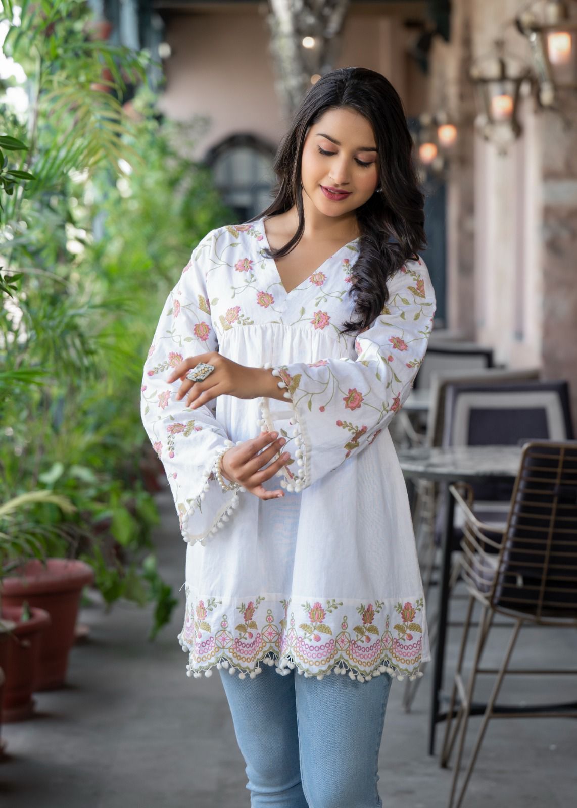 Blossom Charm Cotton Tunic