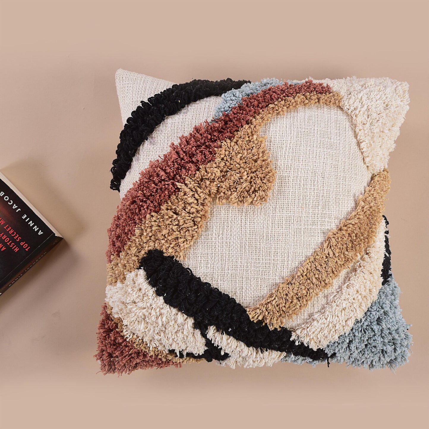 Ethereal Waves Tufted Cushion