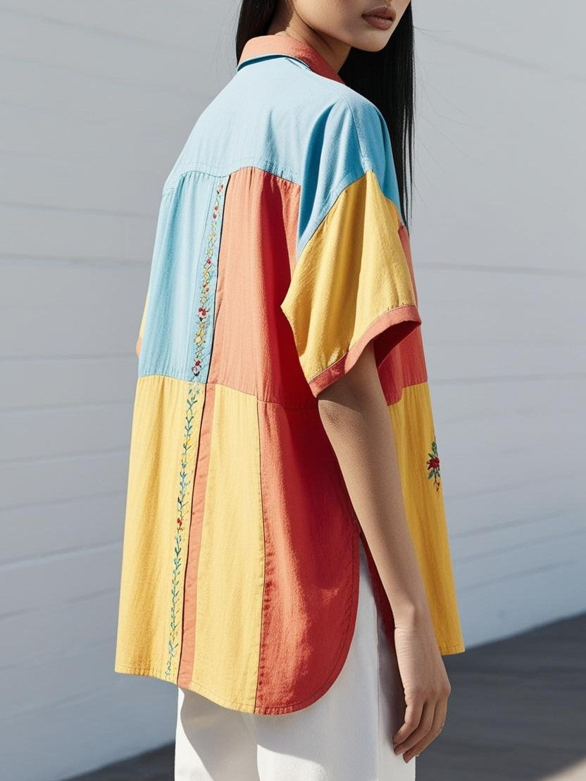Coral Reef Bloom Easy Shirt