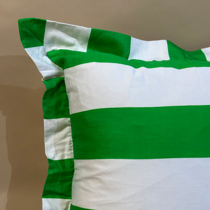 Ruffled Edge Striped Feminine & Chic Cushion