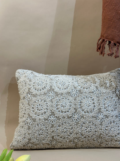 Floral Lace Delicate Cushion Cover