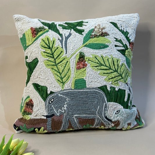 Heirloom Quality Elephant Pillow Cover