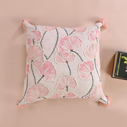 Lotus Whisper Velvet Cushion