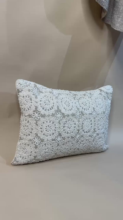 Floral Lace Delicate Cushion Cover